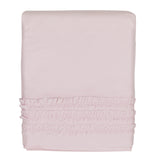 Hello Spud Crib Skirt - Pink Petite Ruffle Cotton