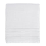 Hello Spud Crib Skirt - White Pintuck Cotton