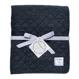 Quilt - Diamond Stonewash Navy Blue